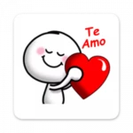 stickers romanticos y frases android application logo